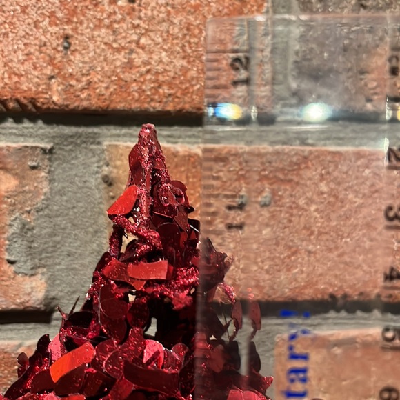 Christmas Tree Sparkly Star Topper, Red, 12”x10” - Picture 4 of 5